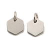 Non-Tarnish 304 Stainless Steel Charms STAS-P356-01P-1