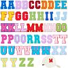 Alphabet Towel Embroidery Style Cloth Iron on/Sew on Patches DIY-WH0308-183-1