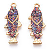 Alloy Enamel Pendants FIND-C037-16G-07-1-2