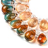Transparent Glass Beads Strands GLAA-B014-01B-3
