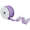 Nylon Pleated Elastic Mesh Lace Ribbon OCOR-WH0086-96C-1
