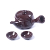 Matal Chinese Medicine Pot & Gas Stove Miniature Ornaments PW-WG0D087-04-1