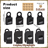 48Pcs 4 Styles Square Kraft Paper Festival Gift Storage Boxes with PVC Window and Hole Handle CON-PH0003-05A-2
