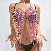 Flat Round Acrylic Sequin Body Chains WGA1F07-01-2