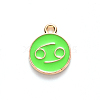 Alloy Enamel Pendants X-ENAM-S124-01A-06D-2