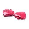 Heart Alloy Spray Painted Charms PALLOY-B005-01I-2