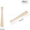 Unfinished Mini Natural Wooden Half Drilled Beads WOOD-OC0001-27B-2