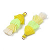 Polycotton(Polyester Cotton) Layered Tassel Big Pendant Decorations FIND-T052-16-01-7