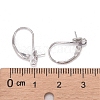 Anti-Tarnish Rhodium Plated 925 Sterling Silver Leverback Earring Findings STER-I017-092B-P-4