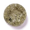 Resin with Natural Rutilated Quartz Chip Stones Ashtray DJEW-F015-05G-1