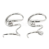 Non-Tarnish 304 Stainless Steel Snake Wrap Stud Earrings EJEW-B023-02P-1