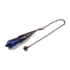 Natural Lapis Lazuli Pointed Dowsing Pendulum Big Pendants G-H285-06R-A29-4