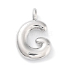 Rack Plating Brass Balloon Letter Pendants LS-KK-C050-01P-G-1