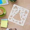 Plastic Reusable Drawing Painting Stencils Templates DIY-WH0172-356-3