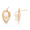 Natural Pearl Stud Earrings PEAR-N020-06E-2