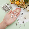 80Pcs 4 Style Tibetan Style Alloy Pendants TIBEP-PH0001-37-5