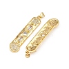 Brass Micro Pave Cubic Zirconia Big Pendants KK-F919-20G-2