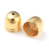 Brass Core End Caps KK-O139-15G-G-2