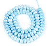Anti-Tarnish Electroplate Glass Beads Strands GLAA-T025-8mm-11C-2