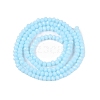 Opaque Solid Color Imitation Jade Glass Beads Strands EGLA-A044-P1mm-D06-3