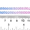 Gradient Color Baking Paint Glass Bead Strands X1-DGLA-A039-T4mm-A019-5