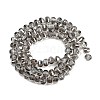 Electroplate Transparent Glass Beads Strands EGLA-B011-08A-PL02-2