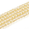 Baking Paint Transparent Glass Beads Strands DGLA-N011-4mm-02-1