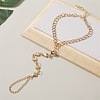 Alloy Charm Mittens Bracelets WG00B84-01-1