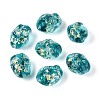 Handmade Foil Glass Beads Strands FOIL-N033-02C-1