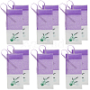 25Pcs Printed Cotton Organza Dried Flower Storage Drawstring Bags with Ribbon ABAG-SP0001-56A-1