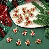 20Pcs Christmas Bell Alloy Enamel Pendants ENAM-YW0006-08-4