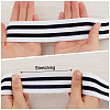 Gorgecraft 4.7 Yards Flat Nylon Striped Elastic Band OCOR-GF0003-84B-5