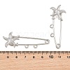Starfish 304 Stainless Steel Safety Pins Brooch Findings SA-CBA098D-16H-P02-3