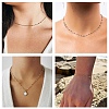 2M Flat Round Handmade Brass Glass Link Chains CHC-YW0001-10KCG-6