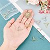 SUPERFINDINGS 12Pcs 3 Colors Rack Plating Brass Micro Pave Cubic Zirconia Ice Pick Pinch Bails KK-FH0004-29-3