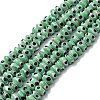 Rondelle Evil Eye Lampwork Bead Strands LAMP-R121-04-2