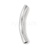 304 Stainless Steel Curved Tube Beads STAS-M071-03C-P-2