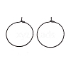 Ion Plating(IP) 316 Surgical Stainless Steel Hoop Earrings Findings X-STAS-D183-02EB-02-1