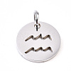 201 Stainless Steel Charms STAS-Q237-M003-5-4