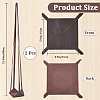 2Pcs PU Leather Plant Hangers AJEW-CN0002-67A-2