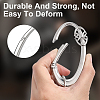 2Pcs 2 Colors Alloy Spring Gate Rings FIND-ME0003-44B-4