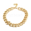 Chunky Aluminum Curb Chain Necklaces for Women NJEW-K261-01C-G-2