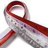 10M  5 Colors Hot Stamping Christmas Polyester Ribbons Set OCOR-Q026-02-3