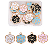 Alloy Enamel Pendants ENAM-CJ0001-52-3