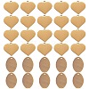 30Pcs 2 Style Brass Pendants KK-SZ0001-34AB-8