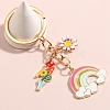 Zinc Alloy Enamel Keychain PW-WG66709-02-2