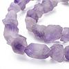 Raw Rough Natural Amethyst Beads Strands G-N0326-028-3