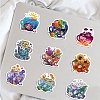 Cartoon Cup with Fancy Scenery Paper Stickers Set DIY-G066-45-5