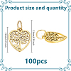 100Pcs Tibetan Style Alloy Pendants PALLOY-GO00038-2