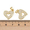 Brass Micro Pave Cubic Zirconia Pendants ZIRC-I367-12G-11-3